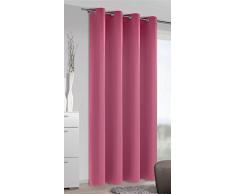 Albani Moments Blackout 262223 - Tenda con Occhielli, di Alta qualitÃ , in Tessuto Oscurante, alla Moda, Dimensioni 245 x 140 cm (A x B), Colore: Fucsia