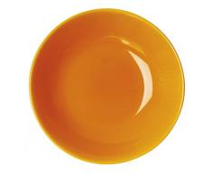 Excelsa Trendy Piatto Fondo, Ceramica, Arancione, 20x20x4 cm