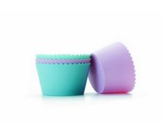 IBILI 871.406 Cupcake teglia, per 4 Pezzi, Silicone/Alluminio
