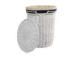 dvier swwk 39wrd della Biancheria B Cestino, Cestino, Bianco, 39Â x 39Â x 54Â cm