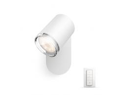 Philips Hue Adore, Faretto Singolo da Bagno, 5.5 W, Dimmerabile, Bianco