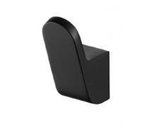 Bisk 02965 - Appendiabiti Singolo della Linea Futura Finished, 2,5 x 4 x 6 cm, Colore: Nero