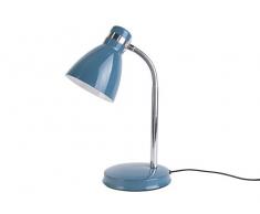 LEITMOTIV LM1855BL Lampada da scrivania, Metallo, Blu