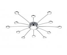 Trio Leuchten PLAFONIERA Integriert, 2.1 W, Nickel Satinato, 100 x 100 x 8.5 cm