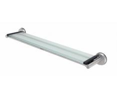 Brabantia Profile Bagno Mensola con Ripiano in Vetro, Inox Satinato
