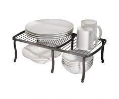 InterDesign York Lyra Scaffale, Espandibile, Metallo, Marrone, 5x5x5 cm