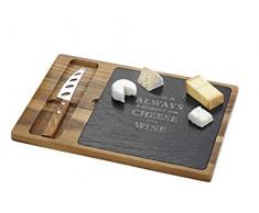 Esmeyer 291 â 609 3 Pezzi Colmar Coltello da Formaggio Set, Legno, Marrone, 37 x 25 x 2 cm