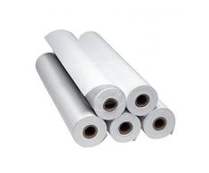 Rotolo carta plotter 0.61x50 mt 90 g//m/²