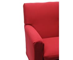 Happidea F3111101411020000 M362 Copridivano, Poliestere-Cotone, Rosso, 38x19x31.5 cm