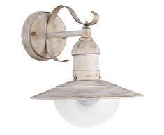 Rabalux Oslo - Lampada a sospensione da esterno, Metallo Plastica, bianco anticato, E27 60 wattsW, elettrico