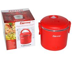 Girmi SC01 Scaldavivande Elettrico Vivandiere, Ciotola in Acciaio INOX, 0.7 Litri, 40 W, Bianco