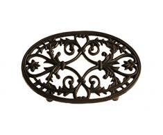 French Kitchen Collection - Sottopentola Ovale, Misura Piccola, Colore: Nero