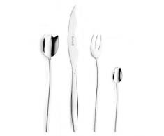 Pinti Tulipani Extra - Posate in Acciaio Inox, 24 Pezzi