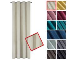 Eurofirany Tenda, Poliestere, Beige, 140 x 250 cm