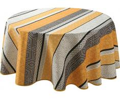 Le linge de Jules Tovaglia Antimacchia Leon Giallo - Rotonda Diametro 160 cm