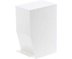 Gerson Pattumiera da Bagno, Plastica, Bianco, 19Â x 12Â x 27,5Â cm