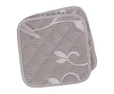 Excelsa Set 2 Presine, Trapuntate, Tessuto, Argento