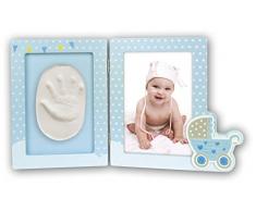 ZEP Pollicina Cornice portafoto, Legno, Blu, 21 x 20 x 3 cm