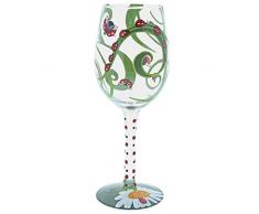 Lolita 6001626 Bicchiere di Vino Coccinella, Multicolore, 85x85x225 cm