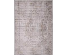 Alfombrista Tappeto 67 x 135 D-02 Beige, Pelo 100% Base 90% Viscosa e 10% ciniglia, 67 x 135 cm.