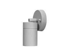 Konstsmide Modena 7598-300 - Lampada da Parete, con faretto orientabile, BxPxH 9x8x10,5 cm, 1 x 35 W, IP44, in Alluminio Laccato, Colore: Grigio