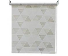 easy Tenda a Rullo Semifiltrante, Beige, Fantasia Geometrica, 90x250 cm