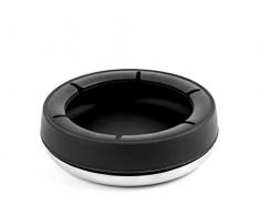 Vacu Vin 18553606 Sottobottiglia Inox per Bottiglie da 0,75, Nero E Acciaio Inossidabile, Unica