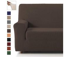 Eiffel Textile Copridivano Elasticizzato, Stile Rustico 2 posti 41x21x6 cm Marrone