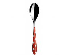 Casa Bugatti PS3U-01401 - Cucchiaio da zuppa a pois, colore: Rosso