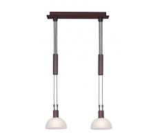 Brilliant, Lampada a sospensione a 2 luci con altezza regolabile