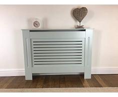 Jack Stonehouse Mobile Moderno in MDF Verniciato Grigio Verde con griglia Orizzontale a doghe, Piccolo, Small