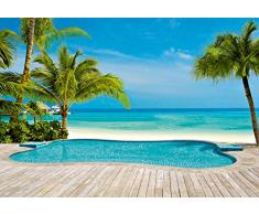 Idealdecor 127 - Stampa Decorativa, Soggetto: Piscina, 366 x 254 cm