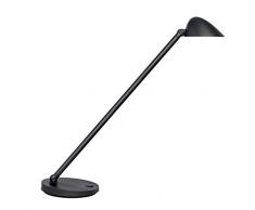 Unilux 400077430 Lampada Jack da Tavolo a LED 6.2 W, Moderna, 4 Livelli Dimmerabili di Luminosità e 3 Temperature del Colore con Controllo Touch, per Cameretta, Ufficio, Scrivania, Colore Nero