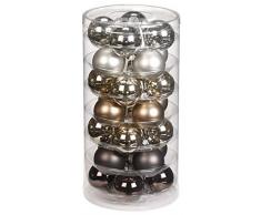 Inge-glas 15090D002 - Palline Decorative per Albero di Natale, 45 mm, Barattolo da 28 Pezzi, Motivo: Urban Graphic Mix