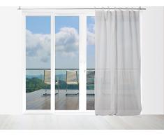 Tenda in voile di cotone conLaccetti 140x240 cm PANAMA Grigio