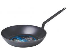 De Buyer - Padella in lamiera, colore: Blu