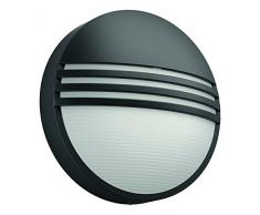 Philips Lighting Yarrow Lampada da Parete Illuminazione Esterno per Giardino 2G11, Nero, 21 x 8 x 21 cm
