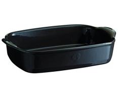 Emile Henry, Piccola terrina per Forno, Rettangolare, in Ceramica, Ceramica, Carboncino, 29 x 19 x 7 cm