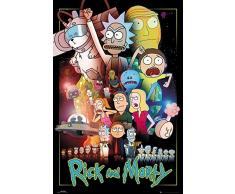 AMBROSIANA GB Eye Ltd Rick e Morty, Wars, Maxi Poster 61Â x 91.5Â cm, Legno, Diversi, 65Â x 3.5Â x 3.5Â cm