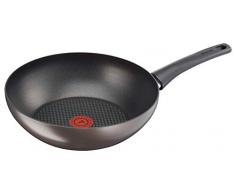 Tefal c69419Â Chef S Delight padella wok, in alluminio, colore: marrone scuro