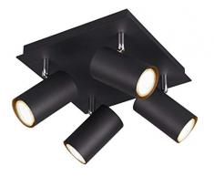 Trio Leuchten Lampada da soffitto, Nero Opaco