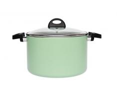 Berghoff Eclipse Antiaderente pentole pentola con Coperchio in Vetro, Verde Chiaro, 24Â cm/6.6Â l