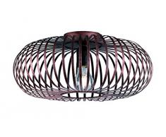 Trio Leuchten Lampada da soffitto E27, Kupferfarbig Antik, 40 x 40 x 17 cm