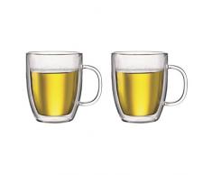 Bodum 10606-10, Bistro, Set 2 Mug Jumbo con manico, doppia parete, 48 cl