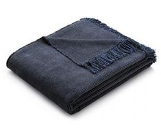 biederlack 717931 Coperta, Cotone, Blue, 150 x 200 cm