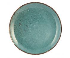 H&H Reactive Set 6 Piatti Frutta, 20 cm, Azzurro