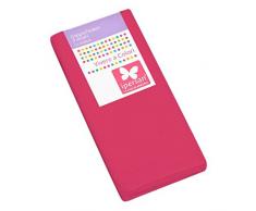 Ipersan Coppia Federe, 3 Volani, Cotone, Fucsia, Matrimoniale