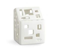 KÃ¤hler Urbania - Portalumini in Ceramica, 7 x 7 x 10 cm, Colore Bianco
