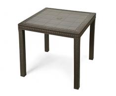 bica 9096.3 Dallas Tavolo, Brown, 107x82x7.5 cm, Marrone, 80x80x74 cm