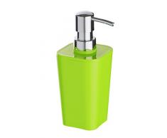 Wenko 20324100 - Dispenser per Sapone Candy, in plastica, 300 ml, 7 x 17.5 x 7 cm, Colore: Verde